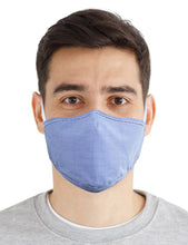 Load image into Gallery viewer, Fabric Face Mask Washable with Carbon Filter PM2.5 - Reusable Cloth Face Masks - Tiny Checks Navy
